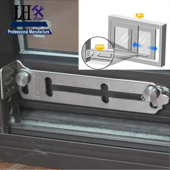 

Rarelock Christmas Supplies Baby Care Stainless Window Lock for Glass Sliding Door Lock Bathroom Anti-thef Home Hardware DIY a
