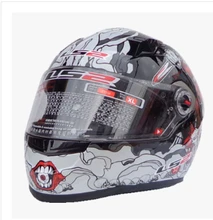 Free shipping high-grade genuine original LS2 FF358 motorcycle helmet safety helmet full helmet Racing /Black and red Crazy