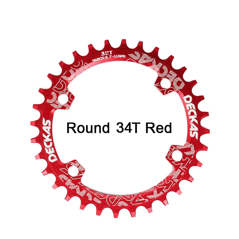 Bike Crank 104BCD Narrow Wide Crankset Single Plate 32T34T36T38T MTB Chainring Bicycle Chainwheel Bike Circle Round Shape (6)