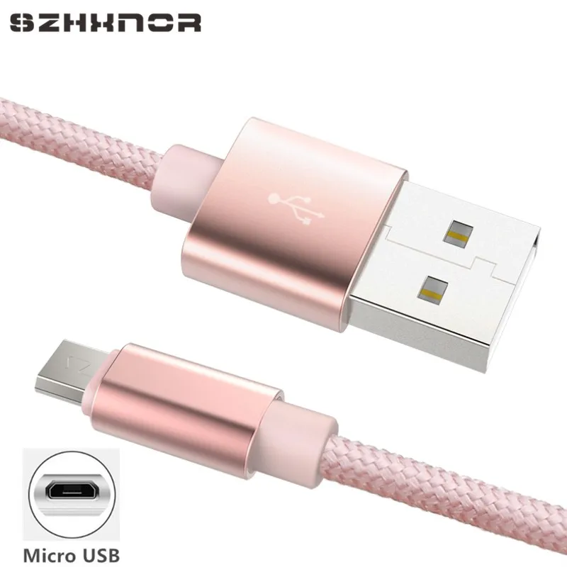 Cavo Micro Usb Cavo Dati Usb Per Ricarica Rapida 2A Per Samsung Galaxy S2 S3 S4 S6 S7 Edge Samsung J2 J3 J5 J7 2016 2017 Cavi