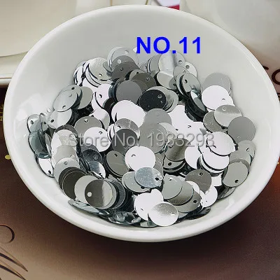 Горячая Распродажа 2000 шт/партия(около 60 г) плоские круглые пайетки с блестками верхнее отверстие 10 мм шитье Свадебное Ремесло 25 цветов на выбор