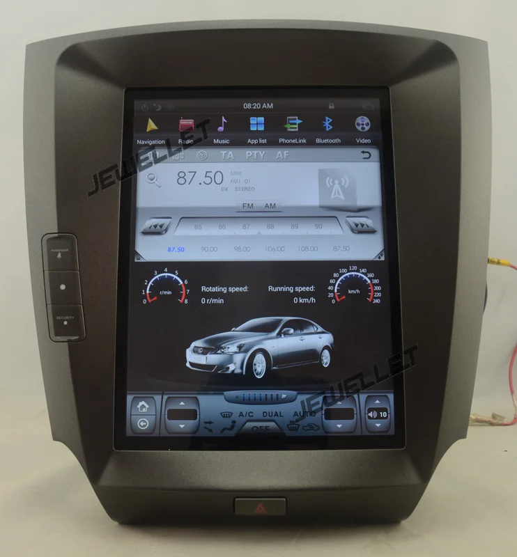 

10.4" tesla style vertical screen android 6.0 Quad core Car GPS radio Navigation for Lexus IS IS200 IS220 IS250 IS300 IS350