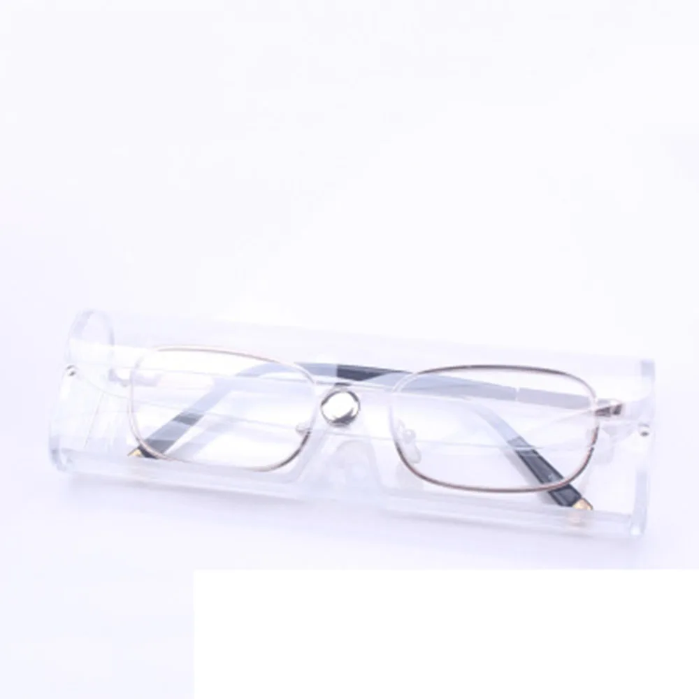 1 шт. портативные коробки для очков Kawaii очки из ПВХ коробка милые девушки Прозрачный Чехол для очков
