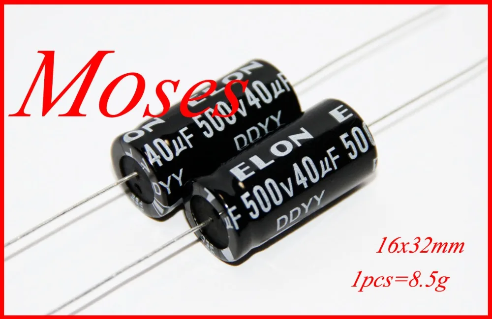 

500v 40uf 450v 100% Original brand new Axial Audio Electrolytic Capacitor Capacitance 16x32mm (2pcs)