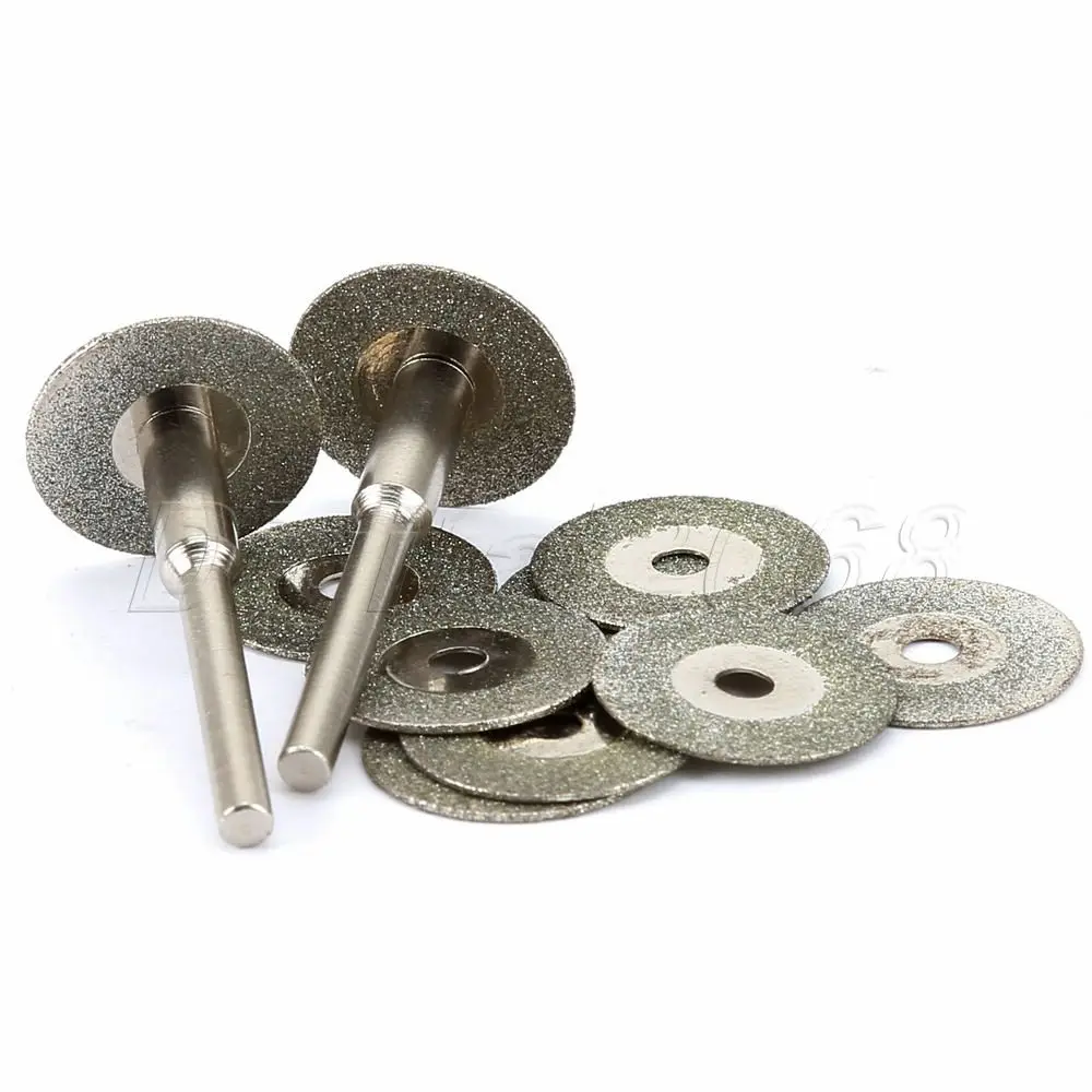 10pc 16mm MINI Diamond Cutting Pieces Thin Grinding Slice Refine Jade Gem Stone Discs Rotary