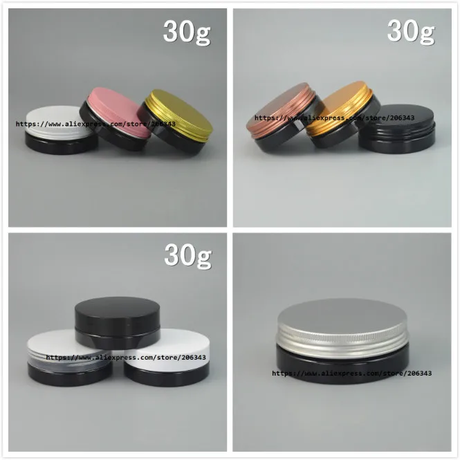 Косметическая упаковка для дизайна ногтей воска ухода за кожей 30 г|black pet bottles|cosmetic