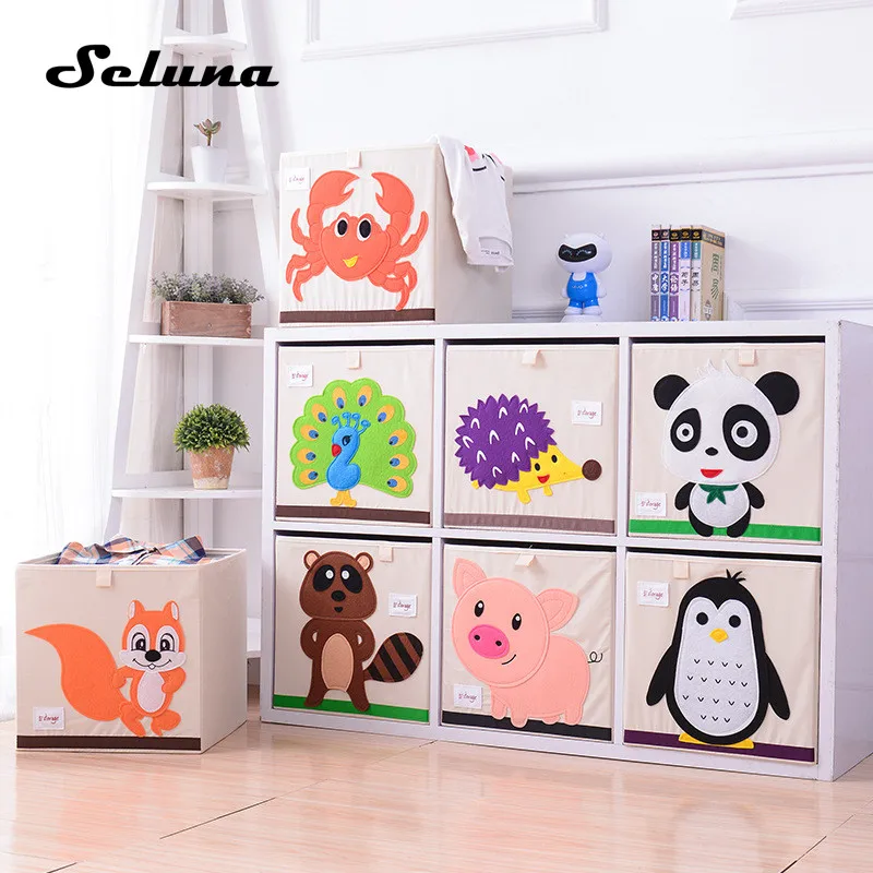 Seluna Cartoon Folding Storage Box Creative Children Toys Clothes Seluna Cartoon Folding Storage Box