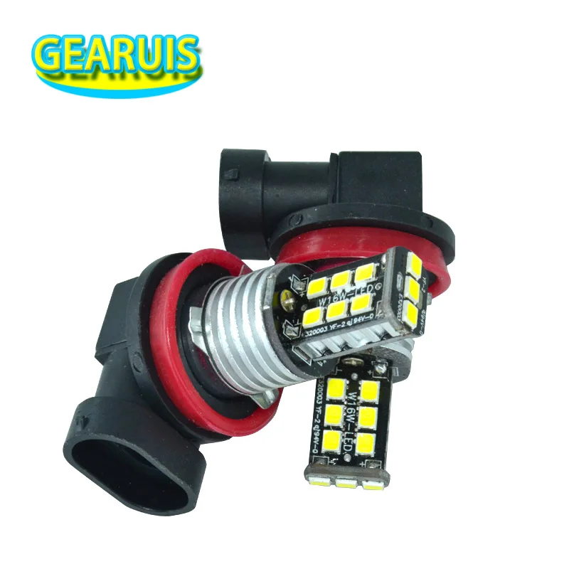2 piezas de alta calidad H8 Luz de niebla 15 smd 2835 LED H11 HB3 9005