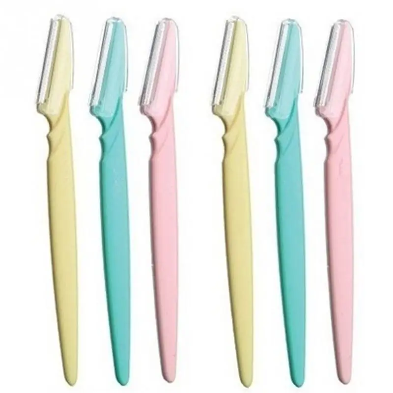 

6pcs Simple Eyebrow Razor Women Makeup Facial Tool Eyebrow Grainer Trimmer