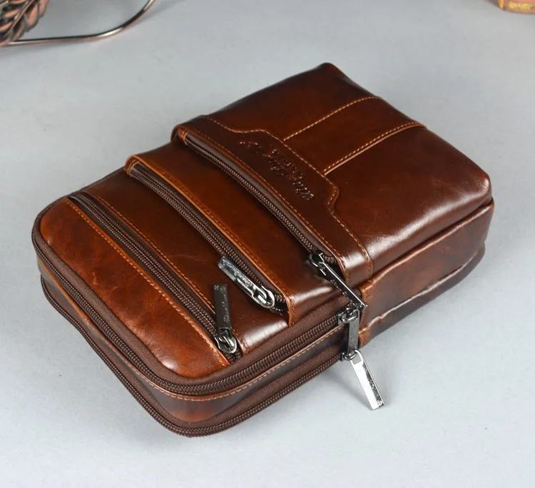 Meigardass couro genuíno mensageiro sacos para homens