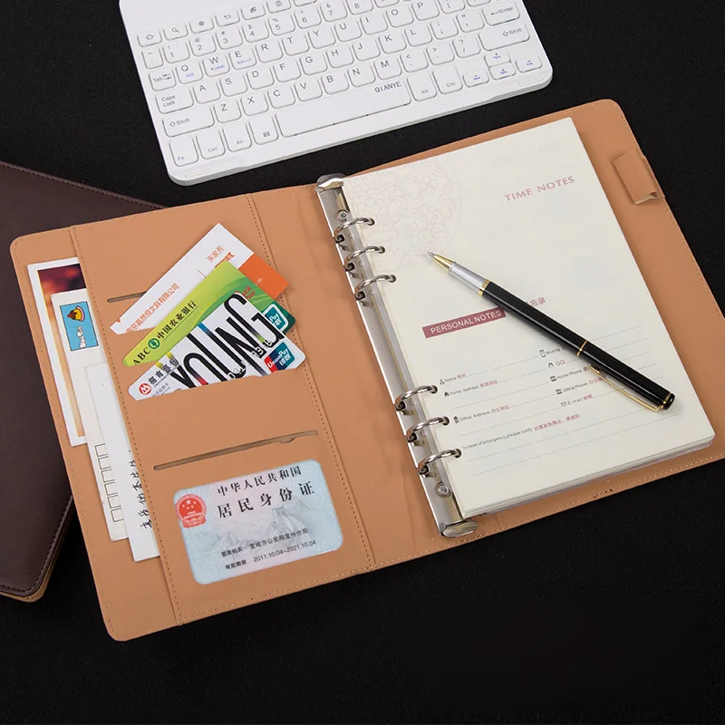 A5 Looseleaf Notebook Creative Diary Leather Stationery A5 Looseleaf Notebook Creative Diary