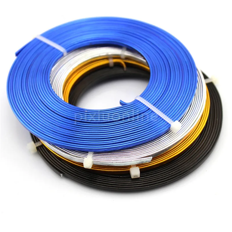 

5m/roll J328 1*3mm Aluminum Strip 5m Length Multi-color DIY Model Making Aluminum Material Skeleton Free Shipping Russia