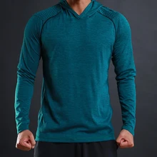 FLORATA, новинка, трендовая Осенняя мужская футболка, повседневная, длинный рукав, тонкая, мужская, базовая, топы, тройники, тянущаяся футболка, удобная, с капюшоном, футболка