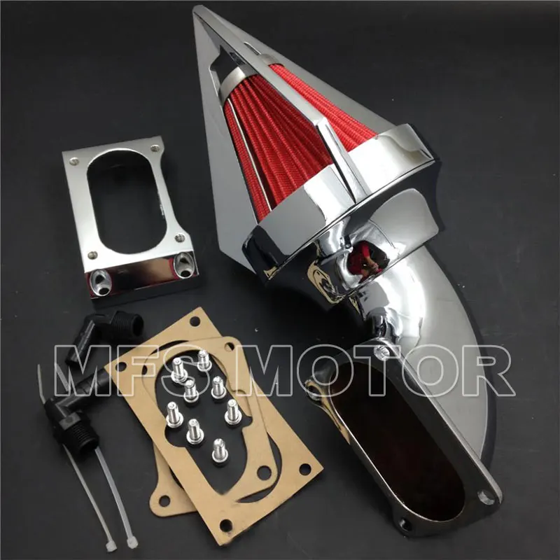 CHROME Cone Spike Air Cleaner kit intake for Kawasaki Vulcan 2000 Classic LT