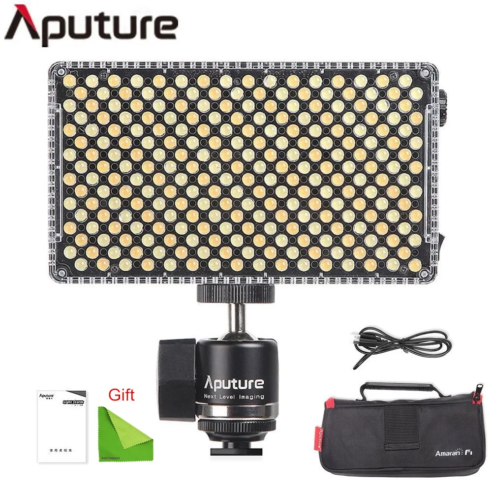 

Aputure AL-F7 256 LEDs Photography LED Studio Lamp Panel Bi-Color 3200-9500K CRI95+TLCI95+On Camera Video Light Photo Lighting