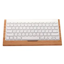 New Top SAMDI Bamboo Keyboard Stand Practical Base Holder For Apple iMac PC Computer Bluetooth Keyboard Protective Case Cover