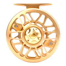 Jekosen Fly Рыболовная катушка с большой беседкой, CNC обработанная сплав алюминия T6061 тела и катушки в Fly катушка размеры CLF-3 5/6, 7/8