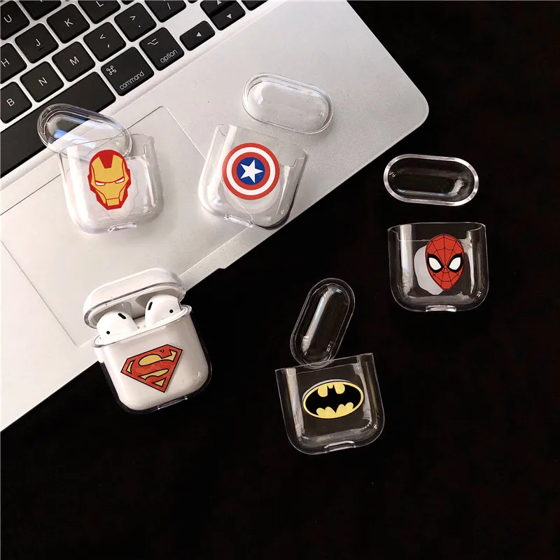 Marvel Case For AirPods Hard Plastic Case Cover Protective