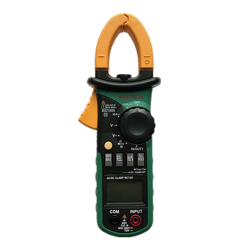 Цифровой Мультиметр MASTECH MS2108A амперметр зажим Токоизмерительные клещи тестер