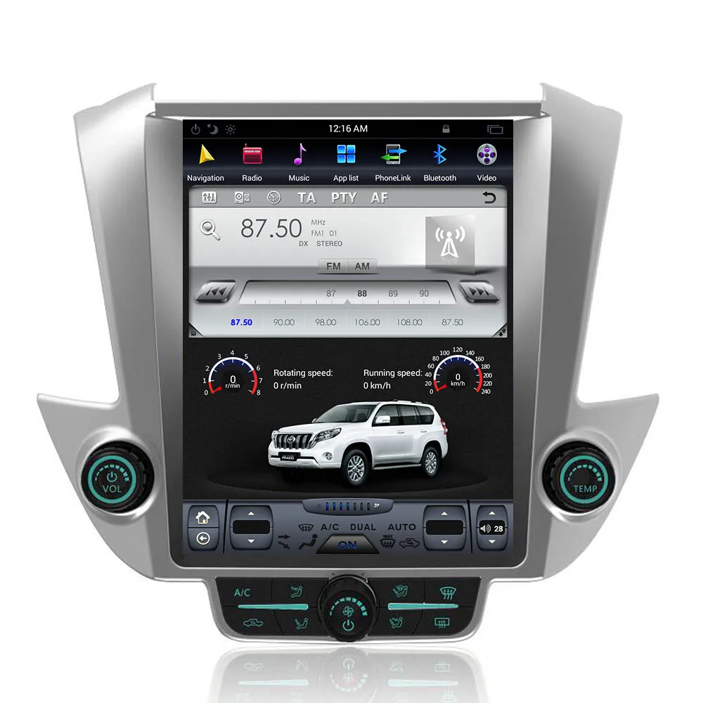 Tesla style 12," Android 7,1 автомобильный DVD для GMC Yukon/Chevrolet Tahoe Suburban- головное устройство мультимедийный магнитофон
