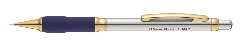 PENTEL металлический механический карандаш 0,5 мм Япония импортирует Высокое качество Профессиональные нержавеющая сталь оболочки 1 шт - Цвет: GoldSilverNavy