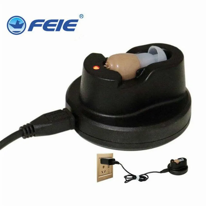  Micro Hearing Aid Rechargeable Invisible Amplifier Adjustable Tone In Ear Sound Voice Amplifier Amp