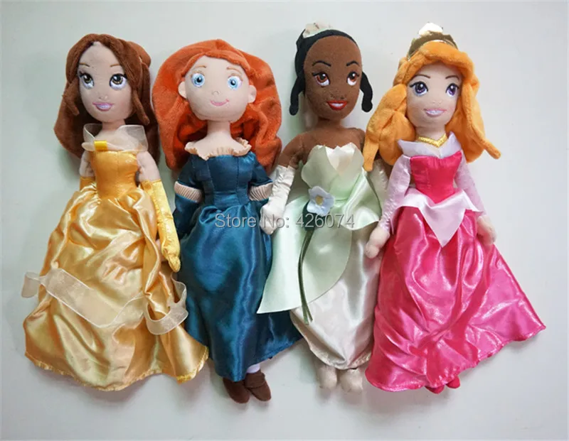 Новая принцесса Красавица и Чудовище Белль Золушка Pocahontas Brave плюшевые куклы для девочек детские мягкие игрушки
