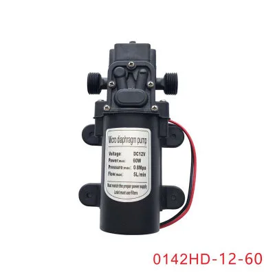 

DC 12V 24V 5L/min 60W High Pressure Diaphragm Self-priming Mini Water Pump
