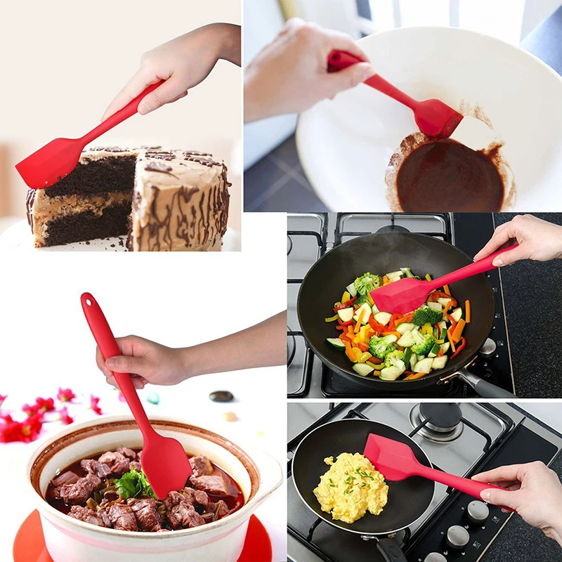 

1pc practical Butter Cream Cake Mixer Spatula Shells Food Grade Silicone Brush Butter Pastel Cake Mixer Baking Kitchen gadgets