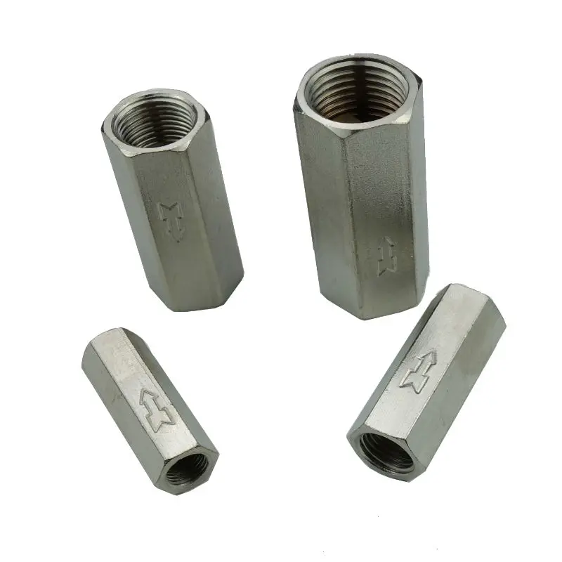 

1/8" 1/4" 3/8" 1/2" BSP Female Air Check Valve Brass Nickel-Plated One Way Non Return Valve