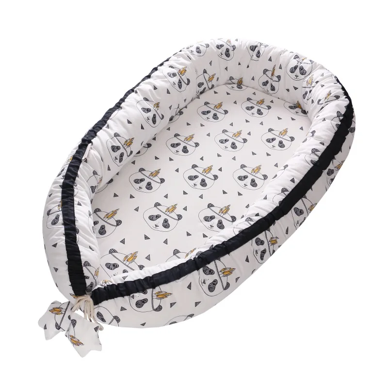 Newborn Baby Middle Bionic Bed Washable Portable Cotton Cradle Bumper Multiple Styles Travel Isolation Bed