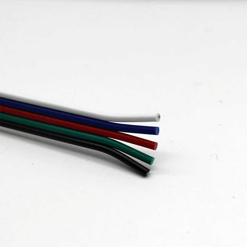 5 м 10 20 30 М 4 контактный RGB светодиодный провод кабель Led УДЛИНИТЕЛЬ шнур для rgbw