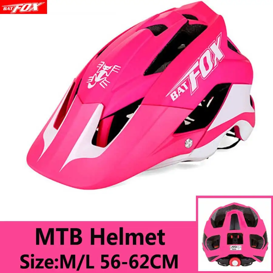 KINGBIKE велосипедный шлем со съемным козырьком Casco Ciclismo матовый черный велосипедный дорожный горный MTB шлем Мужской Женский шлем - Цвет: J-659-Pink