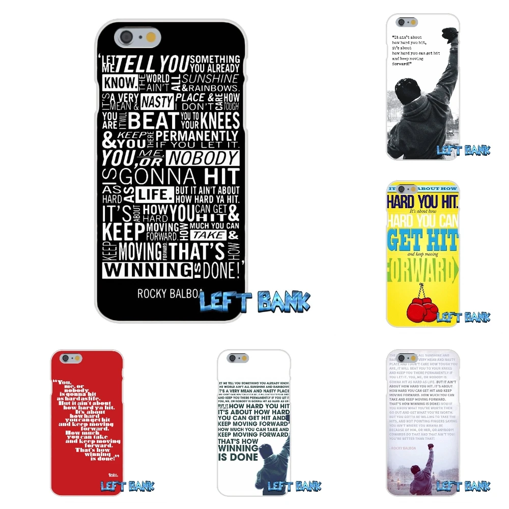 Для Xiaomi Redmi 3 3S Pro Mi3 Mi4 Mi4C Mi5S Note 2 4 Rocky Balboa мотивационные слова Мягкий Силиконовый ТПУ