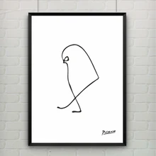 Pablo Picasso Le Moineau Oneliner Poster Canvas Abstract Art Picasso Animal Modern Art Painting Canvas Art Home Decor No Frame quien fue pablo picasso