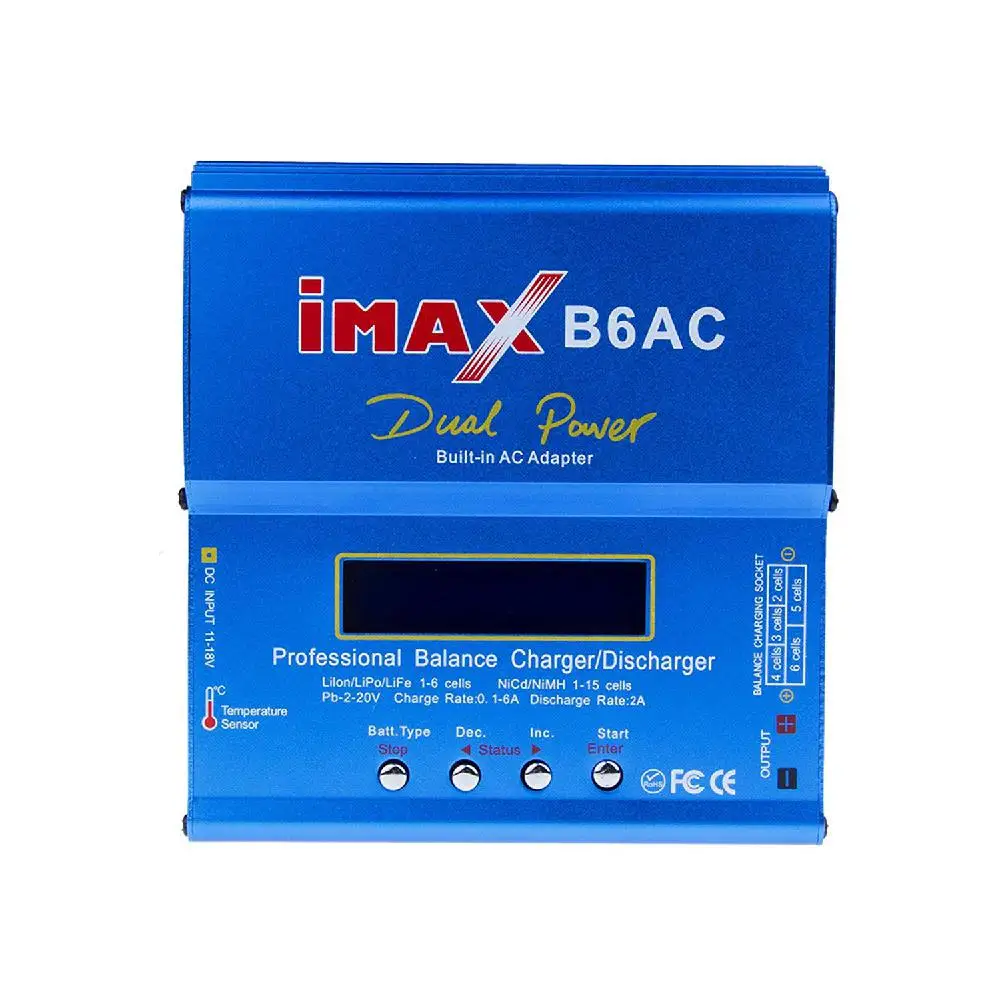 

IMax B6 Digital LCD Screen Lipo Ni-Mh Balance Battery Charger for Batteries Lipo / Li-ion / LiFe / NiMh / NiCd / Pb / Lead Acid