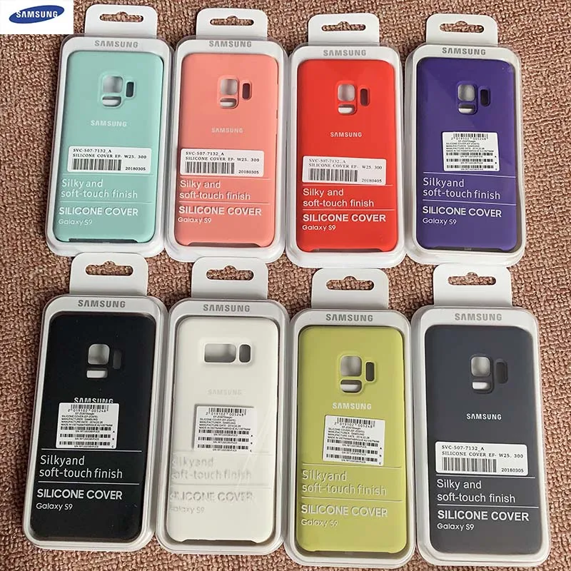 

Original Samsung Galaxy S9 Plus Liquid Silicone Case Silky Soft-Touch Shell Cover For Galaxy S9/S9 Plus With Box