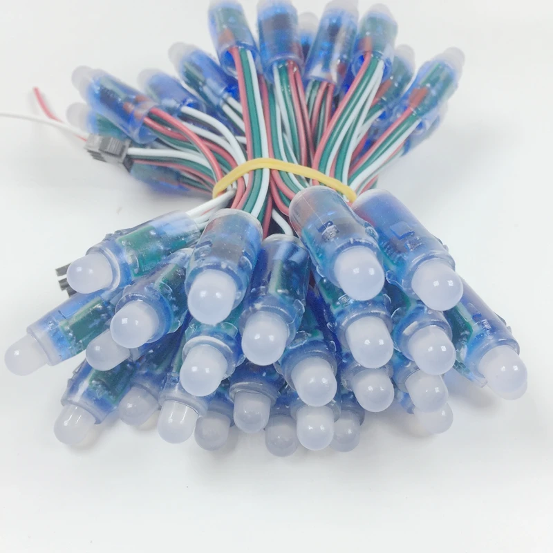 2000pcs 12mm WS2811 Full Color Pixel LED Module Light DC 5V IP68 waterproof RGB color Digital LED Pixel Light for advertising