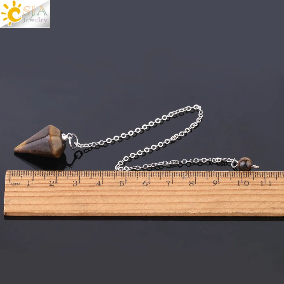 Reiki Healing Pendulum with Stones #4
