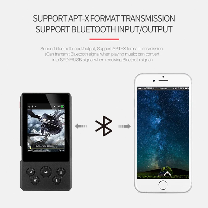 Цифровой музыкальный плеер XDUOO X10T II Bluetooth Hi Fi проигрыватель MP3 с поддержкой DSD256 PCM