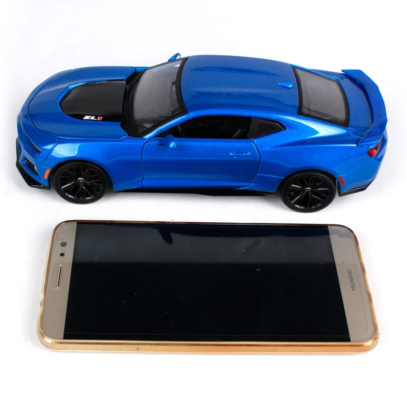 Maisto 1:24 2017 camaro ZL1 синий автомобиль литья под давлением блестящая Модель гоночного