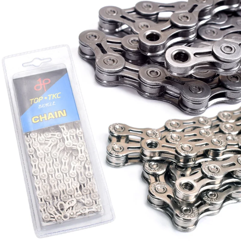 

Bicycle Chain 9S 10S 11S Speed 116 links With Magic Buckle For MTB Road Bicicleta Bicycle Parts Steel Hollow Cycling Chain