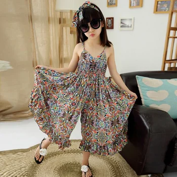 

Summer Girls Cute Baby Girls Floral Princess Dress Sleeveless Party Long Dresses Beach Floral Sundress Cotton Backless Outfits
