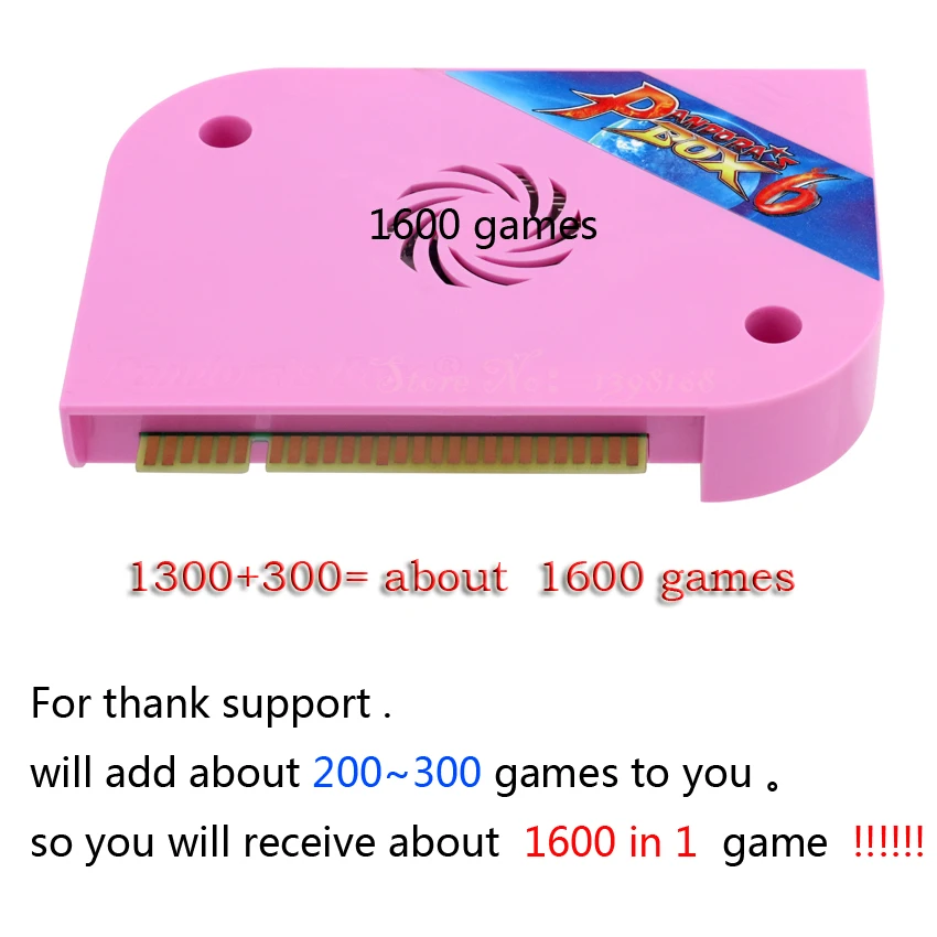 Pandora's box 6 HD 1300 in 1 Jamma Multi Arcade Board support CGA / VGA / HDMI Pandora 4 HD for Video Pandora's box 6 HD 1300 in 1 Jamma Multi Arcade Board support CGA / VGA / HDMI Pandora 4 HD for Video