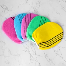 Случайный цвет! 1 шт. пилинг для тела-пемза для мытья перчатки Массажер для тела полотенце Душ Массажная Мочалка для тела средства для очистки