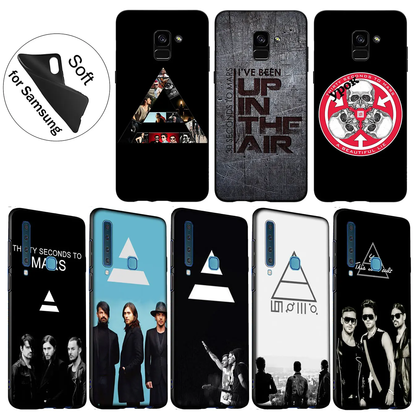 IYICAO 30STM 30 Second To Mars Мягкий силиконовый чехол для Samsung Galaxy A6 Plus A9 A8 A7 2018 A3 A5 2016 2017 Чехлы