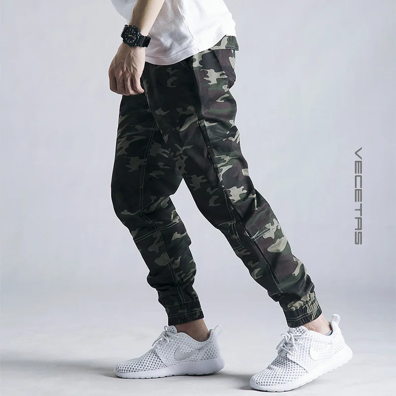 Sweatpants العسكرية رجل 2018 الرجال عارضة السراويل جديد التمويه pantalon أوم الشارع الشهير السراويل ركض كامو المسار السراويل 28-42