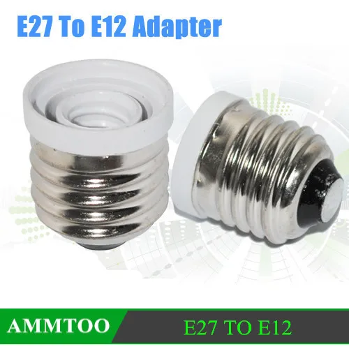 Hot 10Pcs E27 To E12 LED Lamp Holder Converter 5050 5730 Light Socket Adapter Fireproof Material | Лампы и освещение