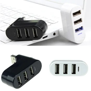 

Rotatable High Speed 3 Port USB HUB 2.0 USB Splitter Adapter for Notebook/Tablet Computer PC Peripherals Accessories 25