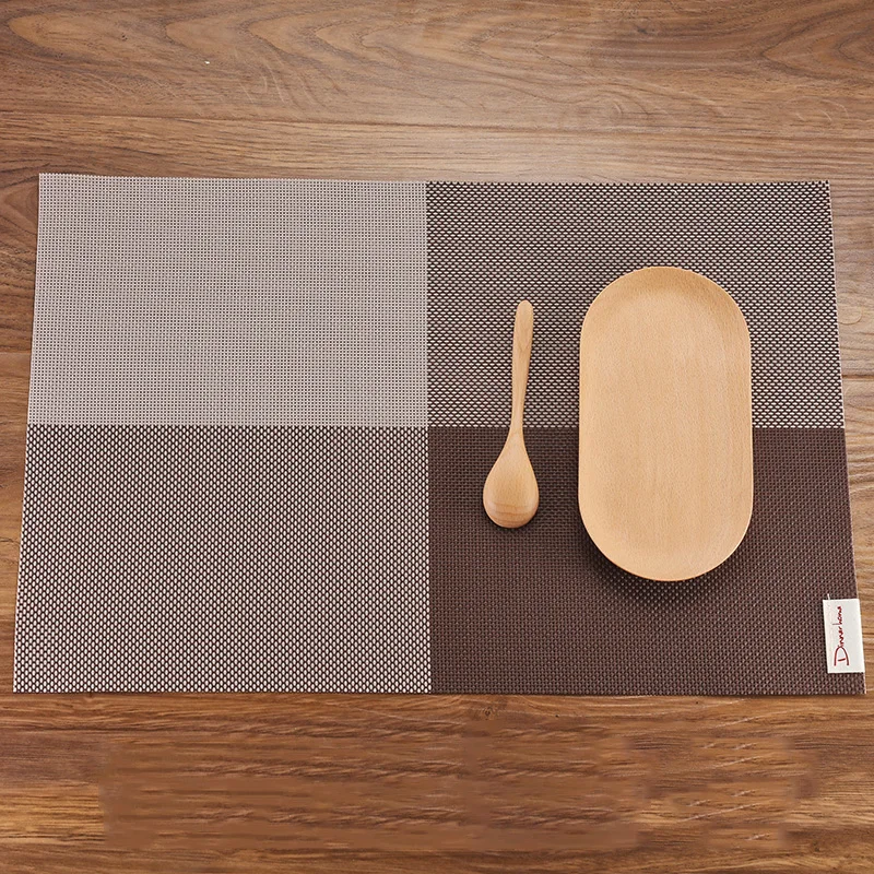 4pcs Modern Placemat Table Mat Waterproof Dinner Tablecloth Coasters